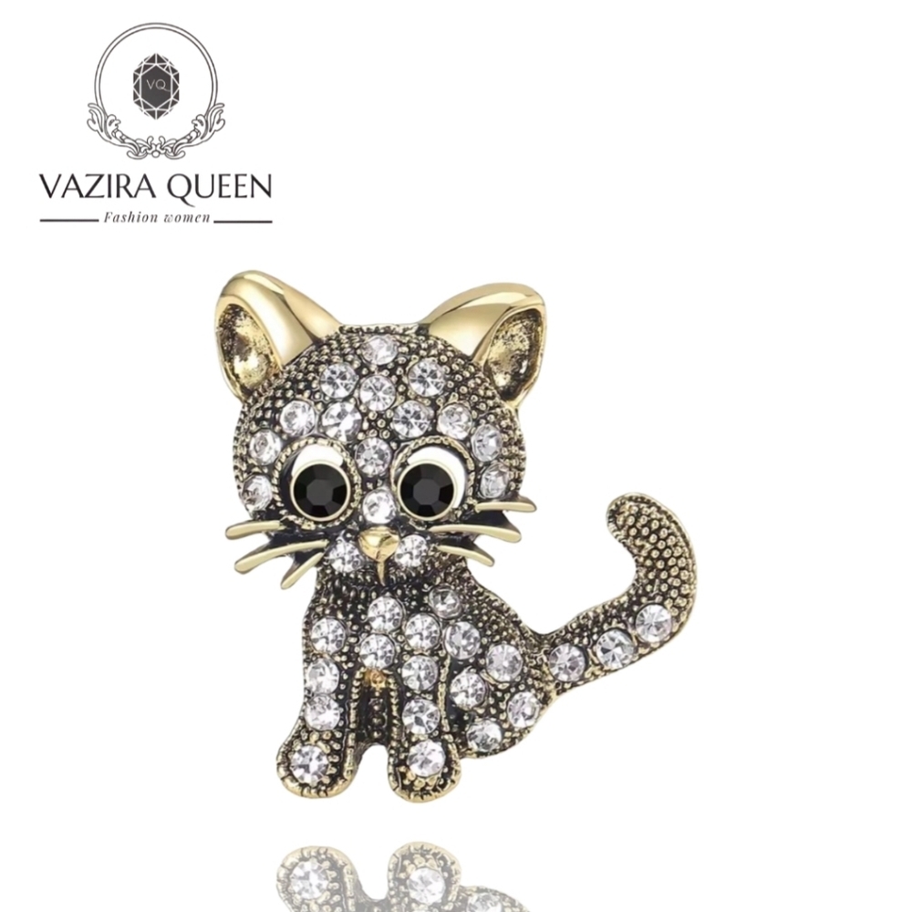 VQ Cat Brooch